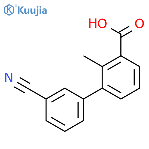 3-(3-Cyanophenyl)-2-methylbenzoic acid structure