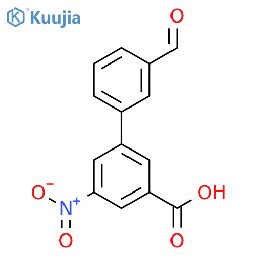 3-(3-Formylphenyl)-5-nitrobenzoic acid structure