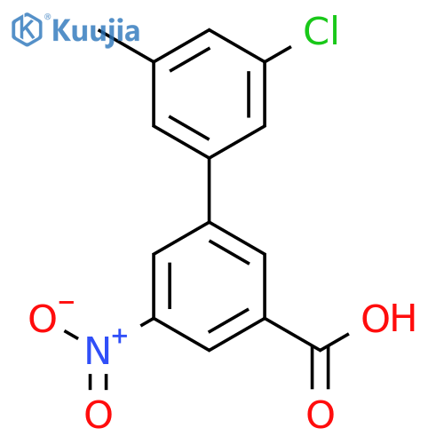 3-(3-Chloro-5-methylphenyl)-5-nitrobenzoic acid structure