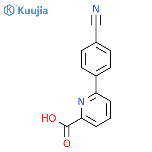 6-(4-Cyanophenyl)picolinic acid structure