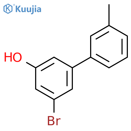 3-Bromo-5-(3-methylphenyl)phenol structure