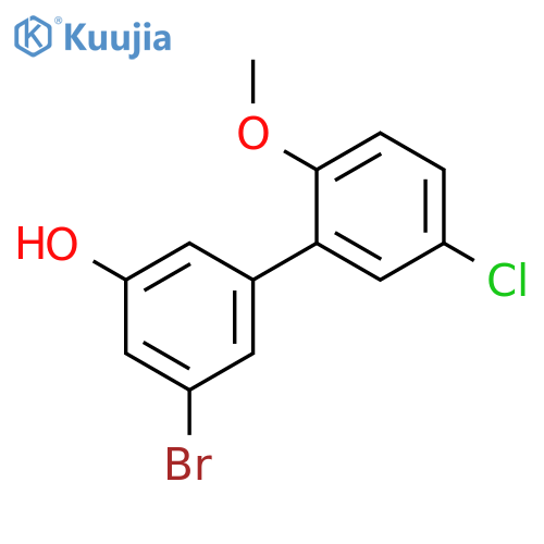 3-Bromo-5-(5-chloro-2-methoxyphenyl)phenol structure