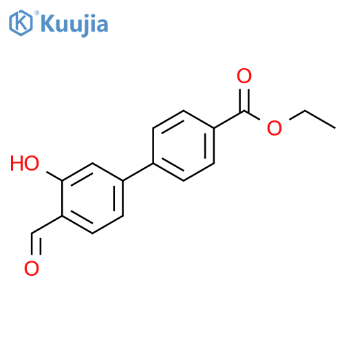 5-(4-Ethoxycarbonylphenyl)-2-formylphenol structure