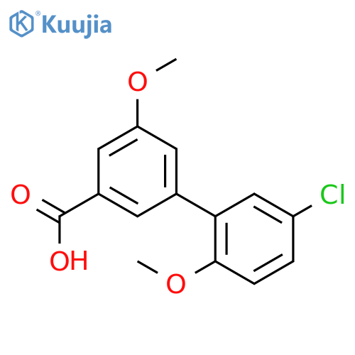 3-(5-Chloro-2-methoxyphenyl)-5-methoxybenzoic acid structure