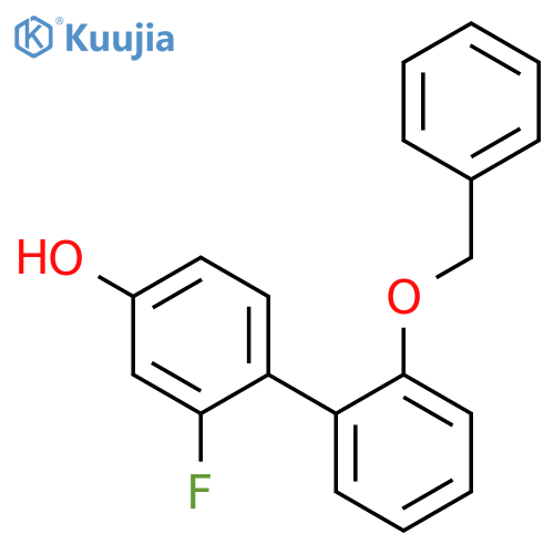 4-(2-Benzyloxyphenyl)-3-fluorophenol structure