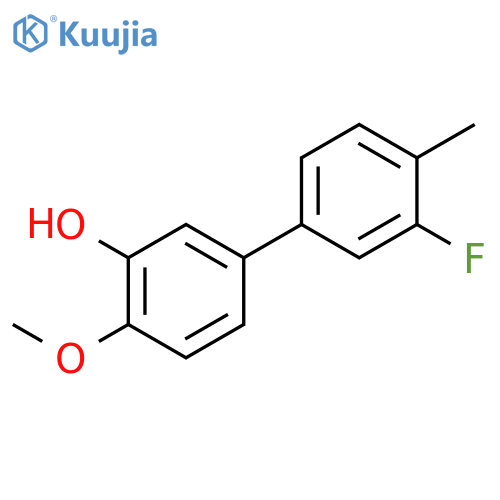 5-(3-Fluoro-4-methylphenyl)-2-methoxyphenol structure