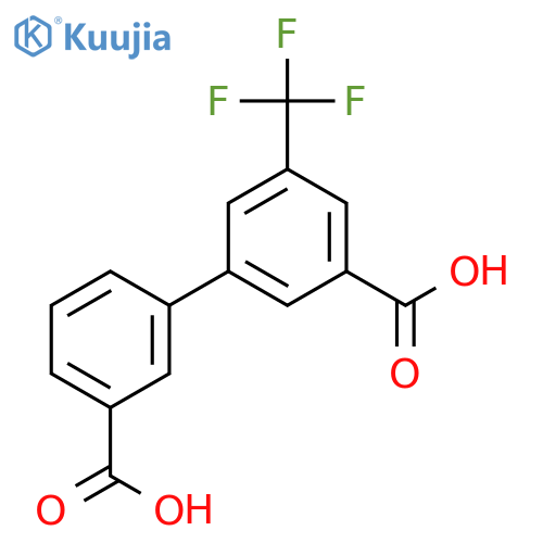 3-(3-Carboxyphenyl)-5-(trifluoromethyl)benzoic acid structure