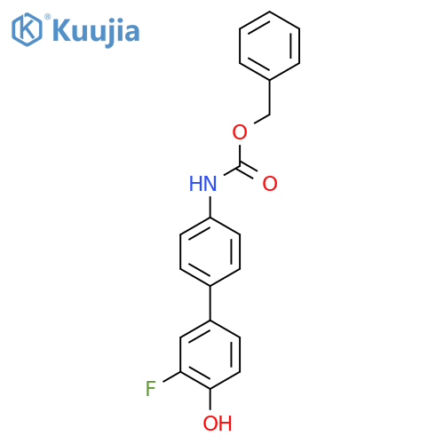 4-(4-Cbz-Aminopheny)-2-fluorophenol structure