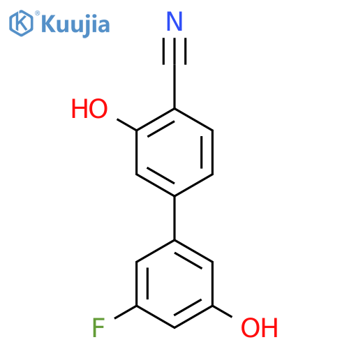 2-Cyano-5-(3-fluoro-5-hydroxyphenyl)phenol structure
