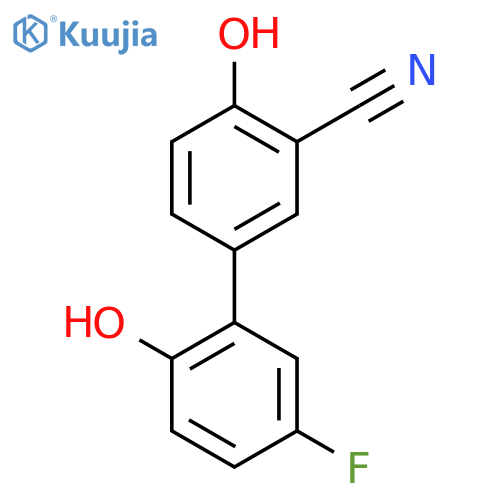 5-(5-fluoro-2-hydroxyphenyl)-2-hydroxybenzonitrile structure