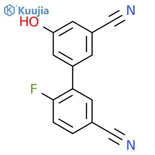 3-Cyano-5-(5-cyano-2-fluorophenyl)phenol structure