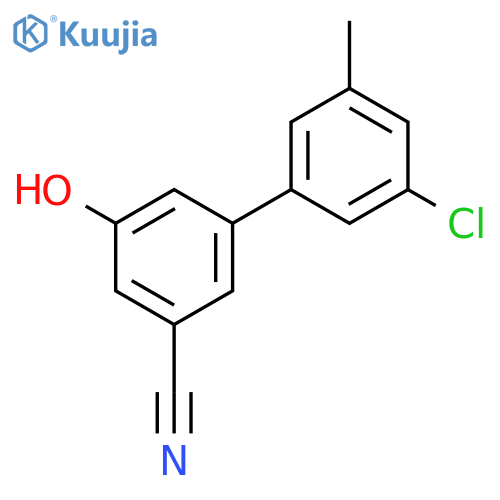 5-(3-Chloro-5-methylphenyl)-3-cyanophenol structure