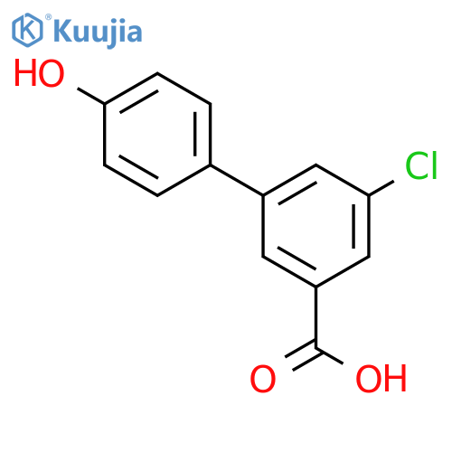 5-Chloro-3-(4-hydroxyphenyl)benzoic acid structure