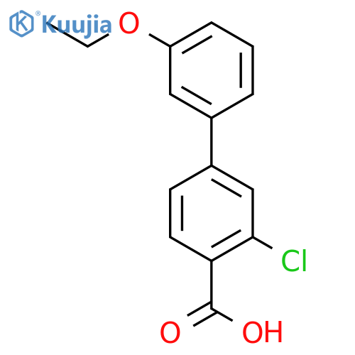 4-(3-Ethoxyphenyl)-2-chlorobenzoic acid structure