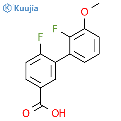 4-Fluoro-3-(2-fluoro-3-methoxyphenyl)benzoic acid structure