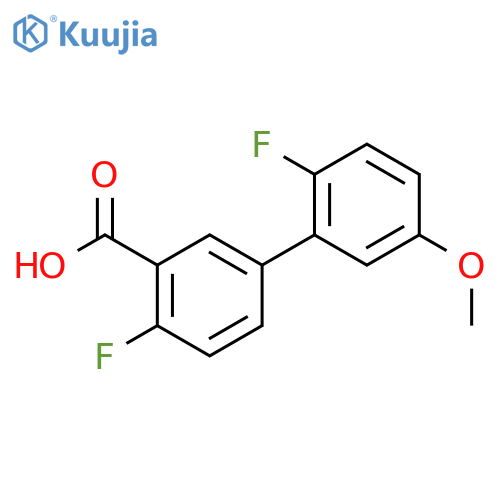 2-fluoro-5-(2-fluoro-5-methoxyphenyl)benzoic Acid structure
