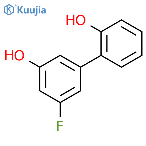 3-fluoro-5-(2-hydroxyphenyl)phenol structure