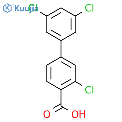 2-Chloro-4-(3,5-dichlorophenyl)benzoic acid structure