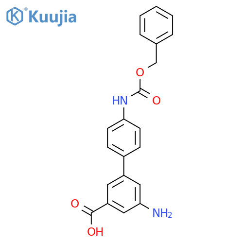 3-Amino-5-[4-(phenylmethoxycarbonylamino)phenyl]benzoic acid structure
