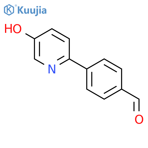 4-(5-Hydroxypyridin-2-yl)benzaldehyde structure