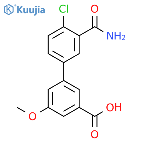 3-(3-Carbamoyl-4-chlorophenyl)-5-methoxybenzoic acid structure