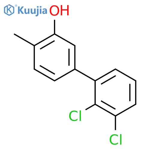 5-(2,3-Dichlorophenyl)-2-methylphenol structure