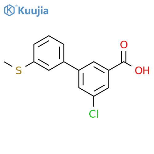 5-Chloro-3-(3-methylthiophenyl)benzoic acid structure