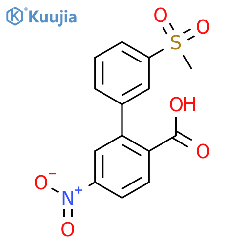 2-(3-methylsulfonylphenyl)-4-nitrobenzoic Acid structure