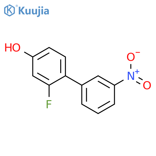 3-Fluoro-4-(3-nitrophenyl)phenol structure