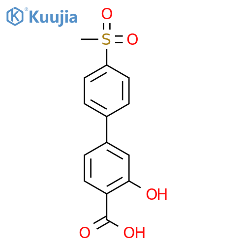 2-hydroxy-4-(4-methylsulfonylphenyl)benzoic Acid structure