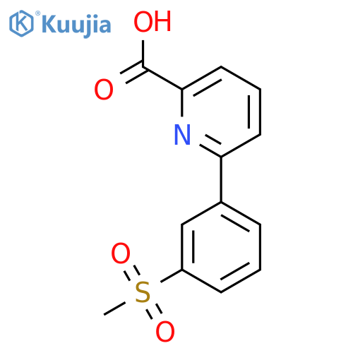 6-(3-Methylsulfonylphenyl)picolinic acid structure