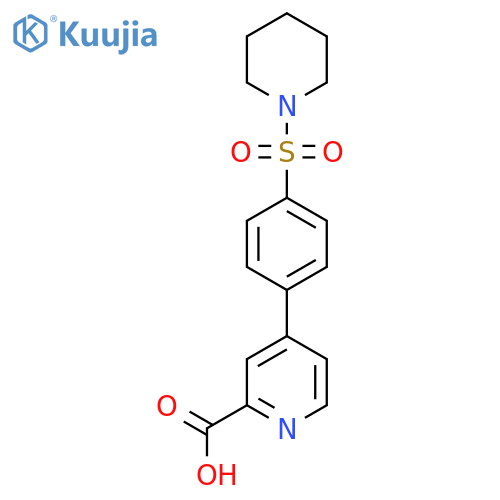 4-[4-(Piperidin-1-ylsulfonyl)phenyl]picolinic acid structure