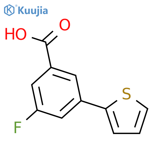 3-Fluoro-5-(thiophen-2-yl)benzoic acid structure