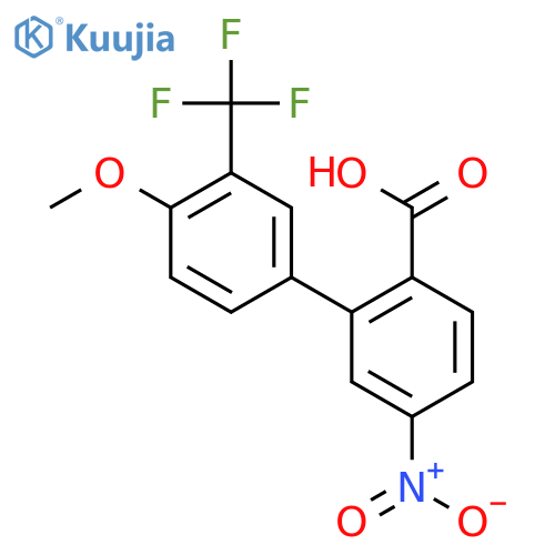 2-[4-methoxy-3-(trifluoromethyl)phenyl]-4-nitrobenzoic Acid structure