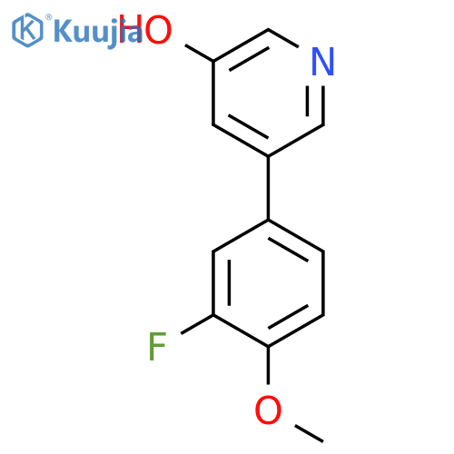 5-(3-Fluoro-4-methoxyphenyl)pyridin-3-ol structure