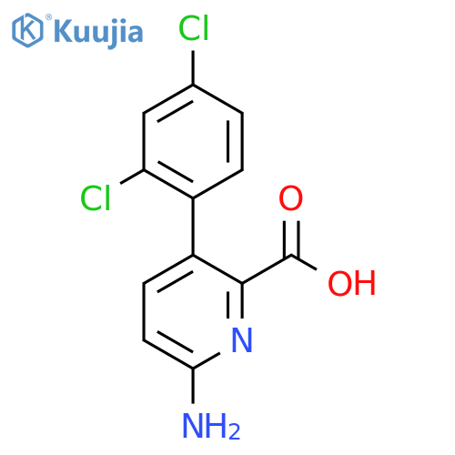 6-Amino-3-(2,4-dichlorophenyl)picolinic acid structure