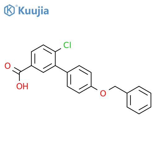 3-(4-Benzyloxyphenyl)-4-chlorobenzoic acid structure