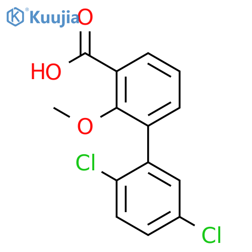3-(2,5-Dichlorophenyl)-2-methoxybenzoic acid structure