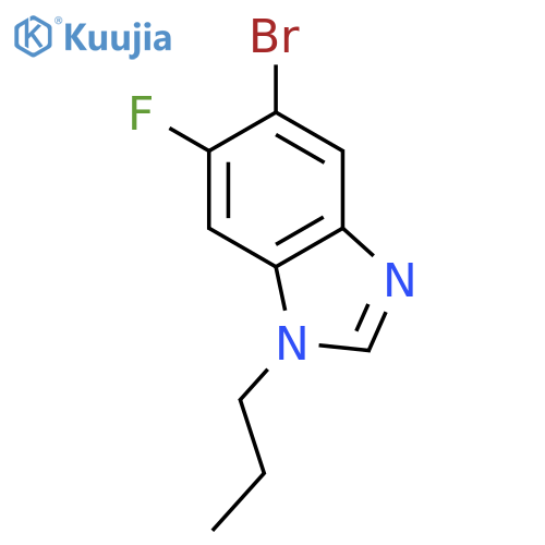 5-Bromo-6-fluoro-1-propylbenzoimidazole structure