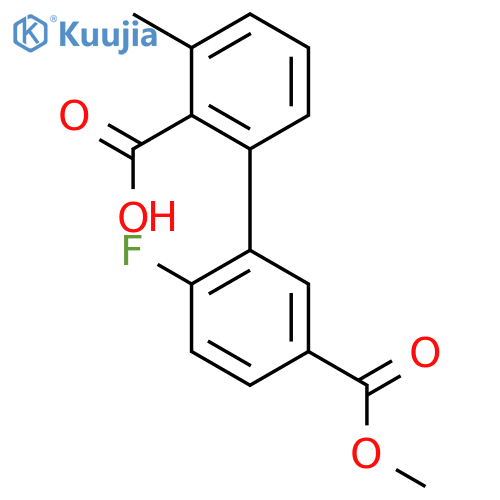 2-(2-fluoro-5-methoxycarbonylphenyl)-6-methylbenzoic Acid structure