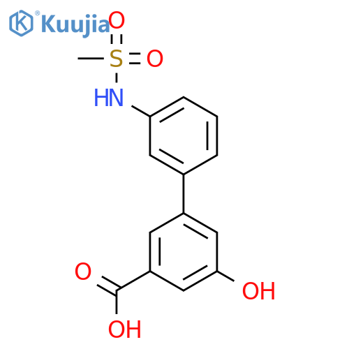 5-Hydroxy-3-(3-methylsulfonylaminophenyl)benzoic acid structure
