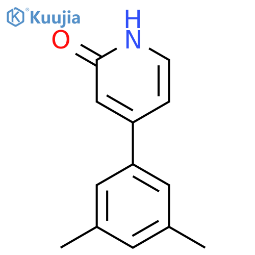 4-(3,5-Dimethylphenyl)-2-hydroxypyridine structure