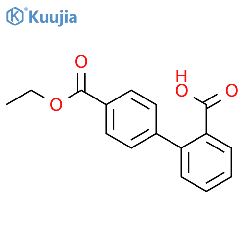 2-(4-Ethoxycarbonylphenyl)benzoic acid structure