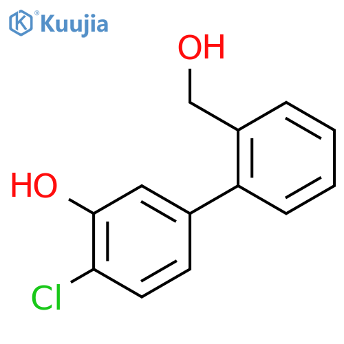 2-chloro-5-[2-(hydroxymethyl)phenyl]phenol structure