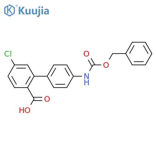 2-(4-Cbz-Aminopheny)-4-chlorobenzoic acid structure