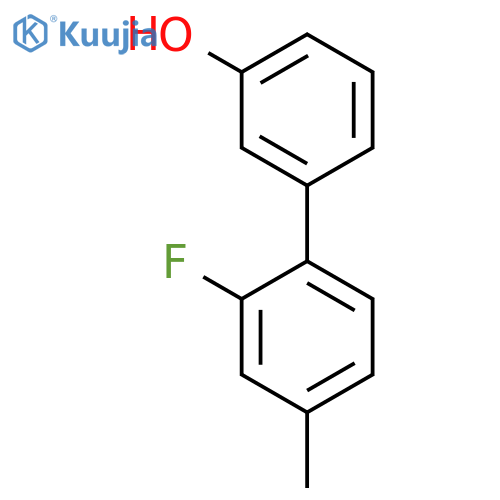 3-(2-Fluoro-4-methylphenyl)phenol structure