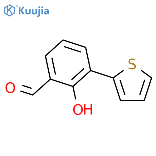 2-Hydroxy-3-(thiophen-2-yl)benzaldehyde structure