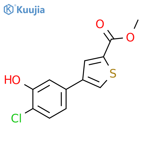 Methyl 4-(4-chloro-3-hydroxyphenyl)thiophene-2-carboxylate structure
