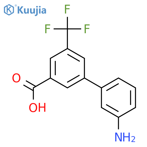 3-(3-Aminophenyl)-5-trifluoromethylbenzoic acid structure