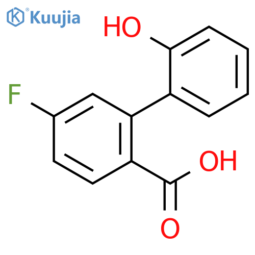 4-Fluoro-2-(2-hydroxyphenyl)benzoic acid structure